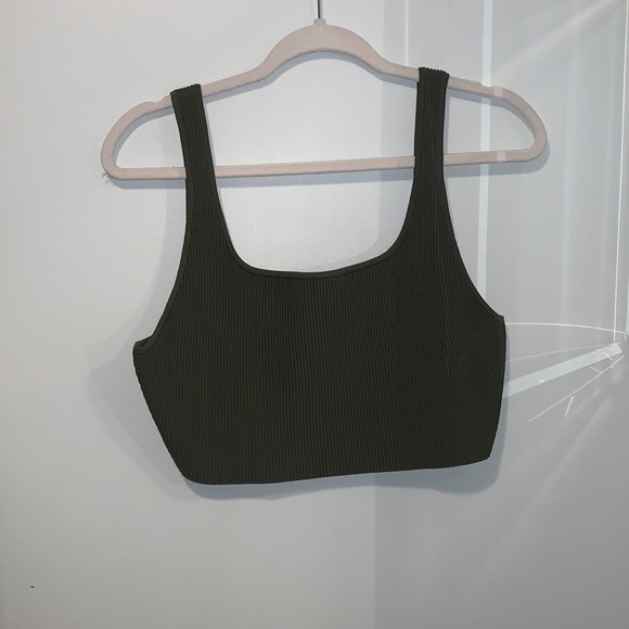 Babaton knit cropped tank